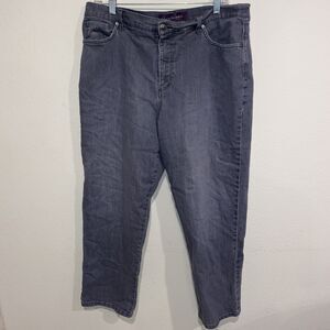 Gloria Vanderbilt Amanda Jeans Size 16 Gray High Rise
